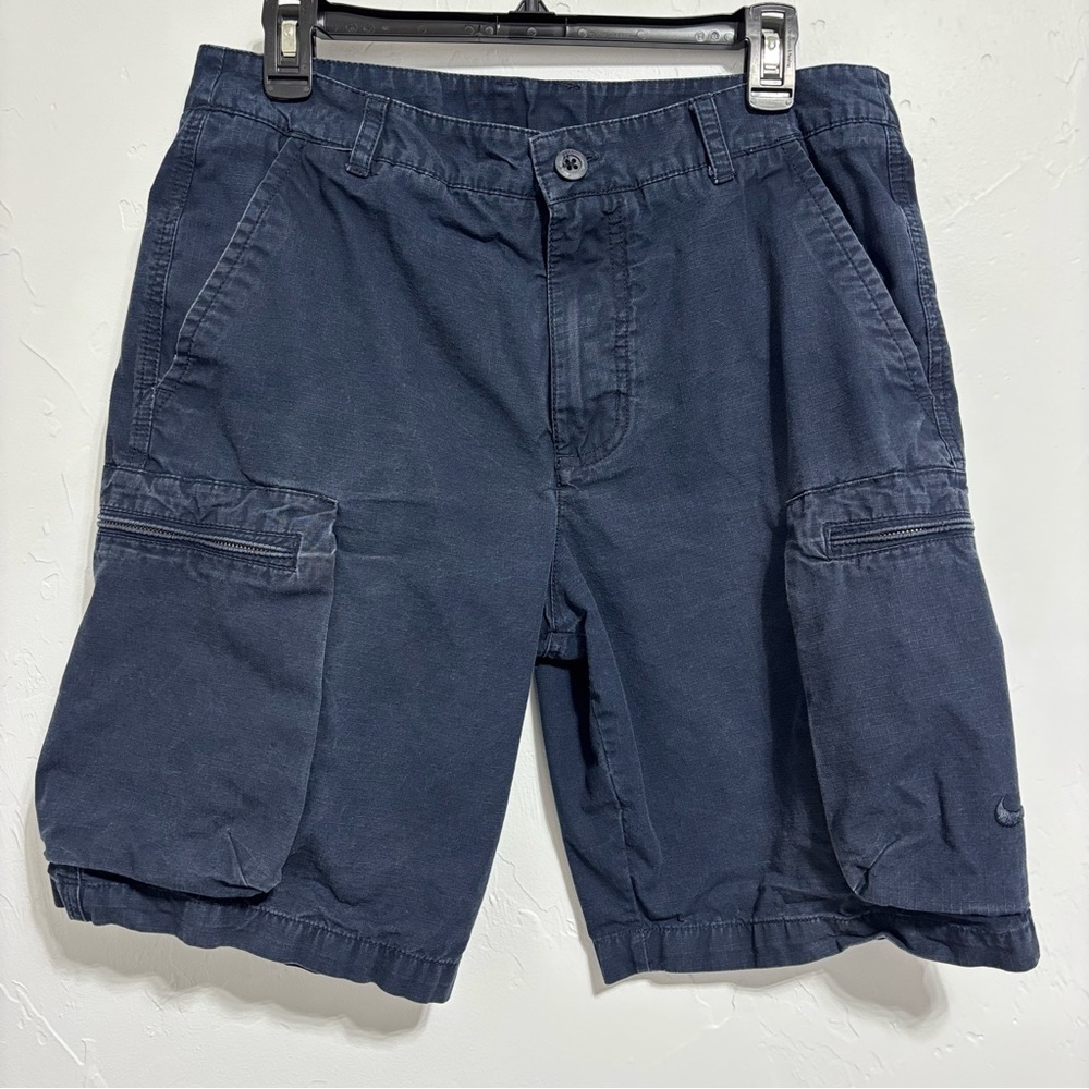 Nike Men's Woven Performance Cargo Utility Shorts Navy Blue Size 32 613644-475